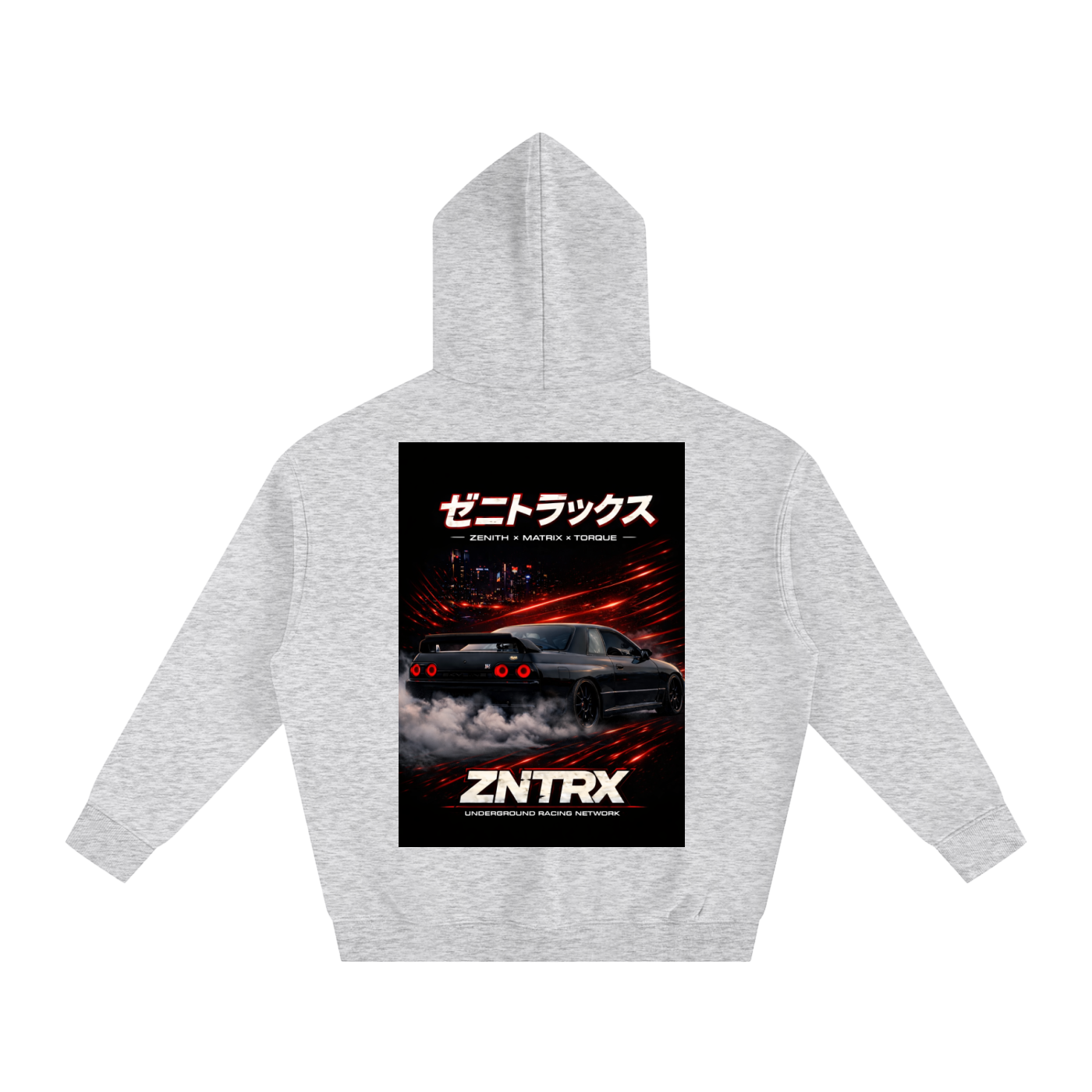 R32 Skyline Graphic Hoodie Oversized