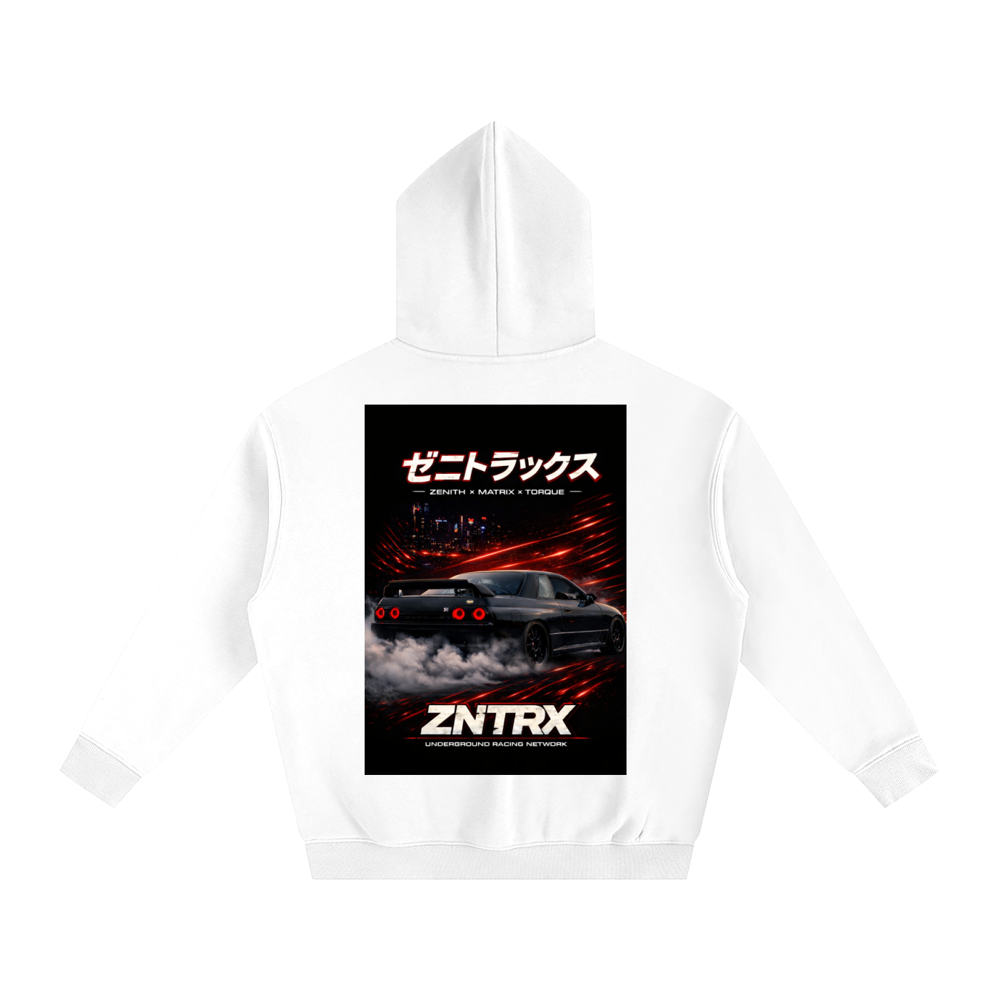 R32 Skyline Graphic Hoodie Oversized