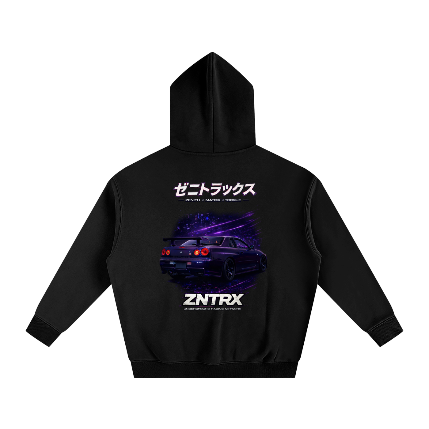 R34 GTR Graphic Hoodie Oversized