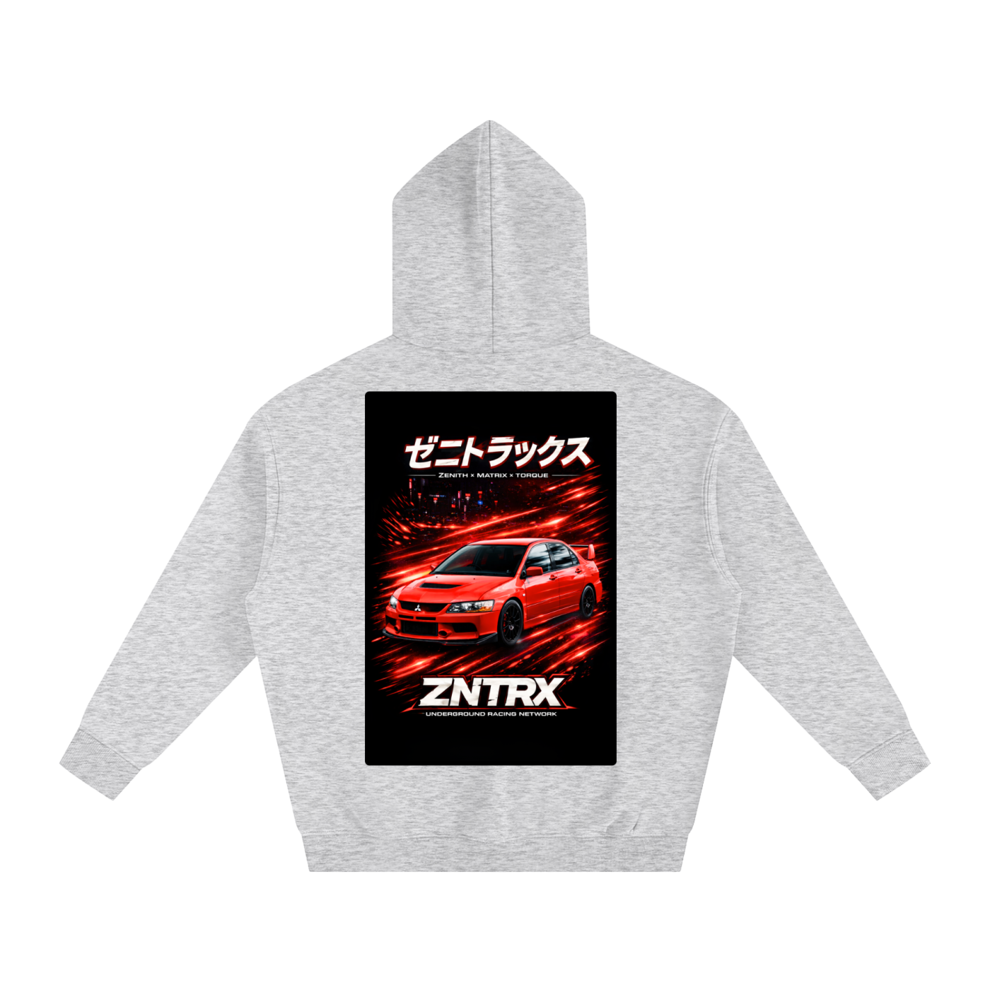 Evo IX Graphic Hoodie Oversized